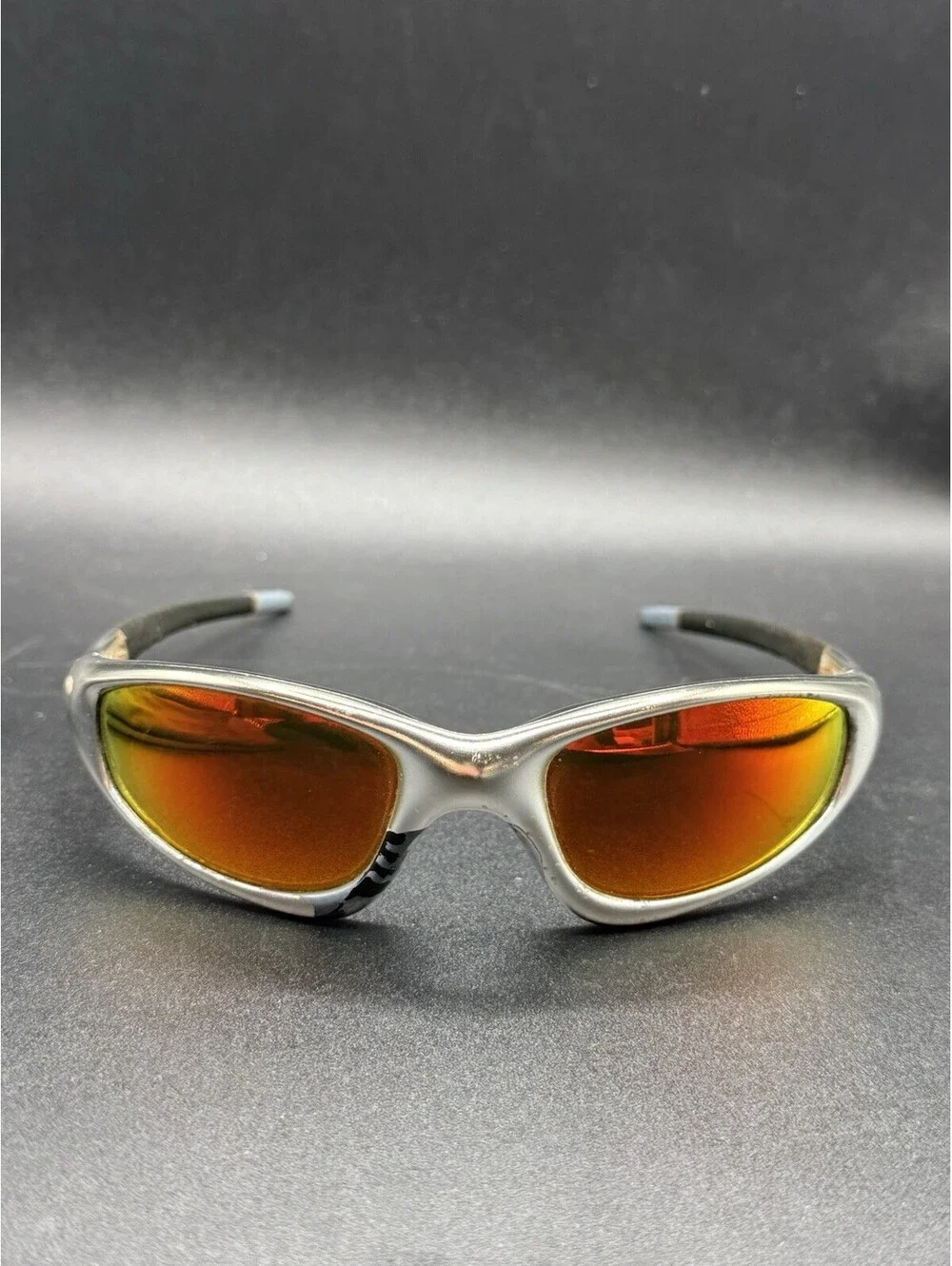 Oakley New Straight Jacket Polished Aluminum/Fire Iridium Lenses